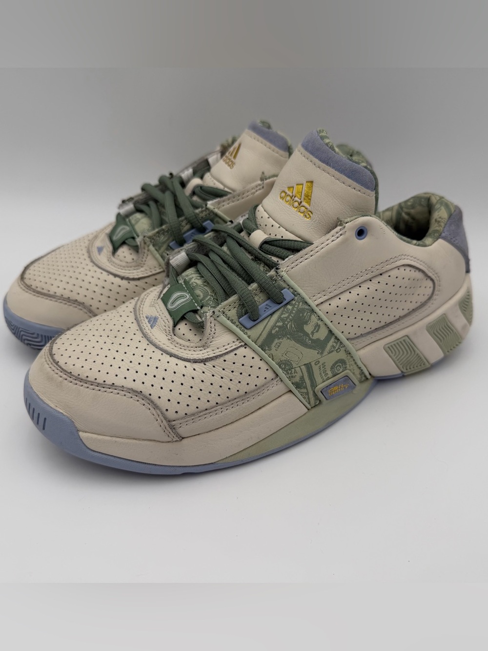 Adidas Agent Gil Restomod Zero Dollar FZ6214 Sz 7.5 Green Cream Sneakers